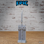 Dark Elf Siege Camp Fence Straight - Only-Games