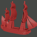 1/2400 Famous Napoleonic Ship Set (7 models) + Blender Customiser Files - Only-Games
