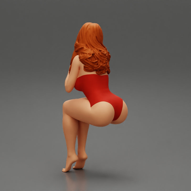 Sexy girl in swimsuit sitting - Only-Games