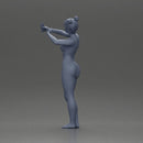 Naked woman taking a selfie with her phone on the beach - Only-Games