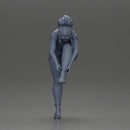 Sexy Girl Adjusting Her Stylish Red Heels - Only-Games