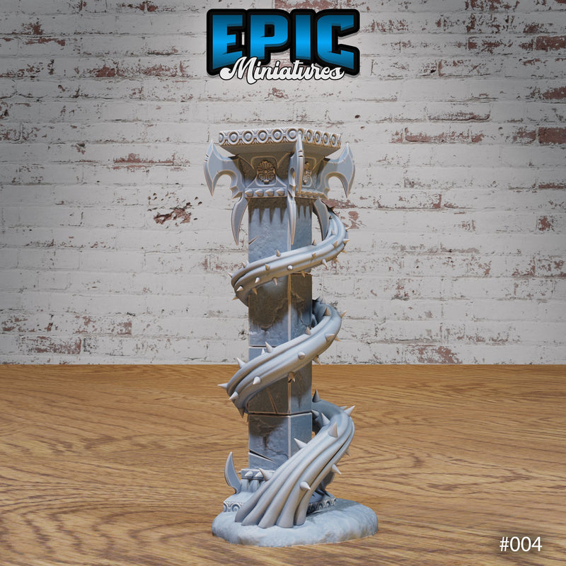 Dark Elf Siege Camp Column Plants - Only-Games