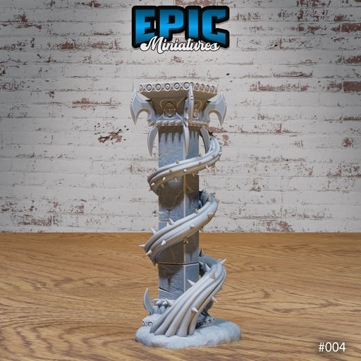 Dark Elf Siege Camp Column Plants - Only-Games