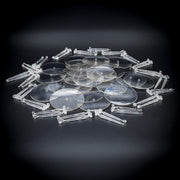 60mm Round Flying Bases – Clear Plastic Stands for Sci-Fi & Fantasy Wargaming Miniatures - Only-Games