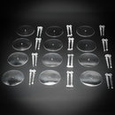 60mm Round Flying Bases – Clear Plastic Stands for Sci-Fi & Fantasy Wargaming Miniatures - Only-Games