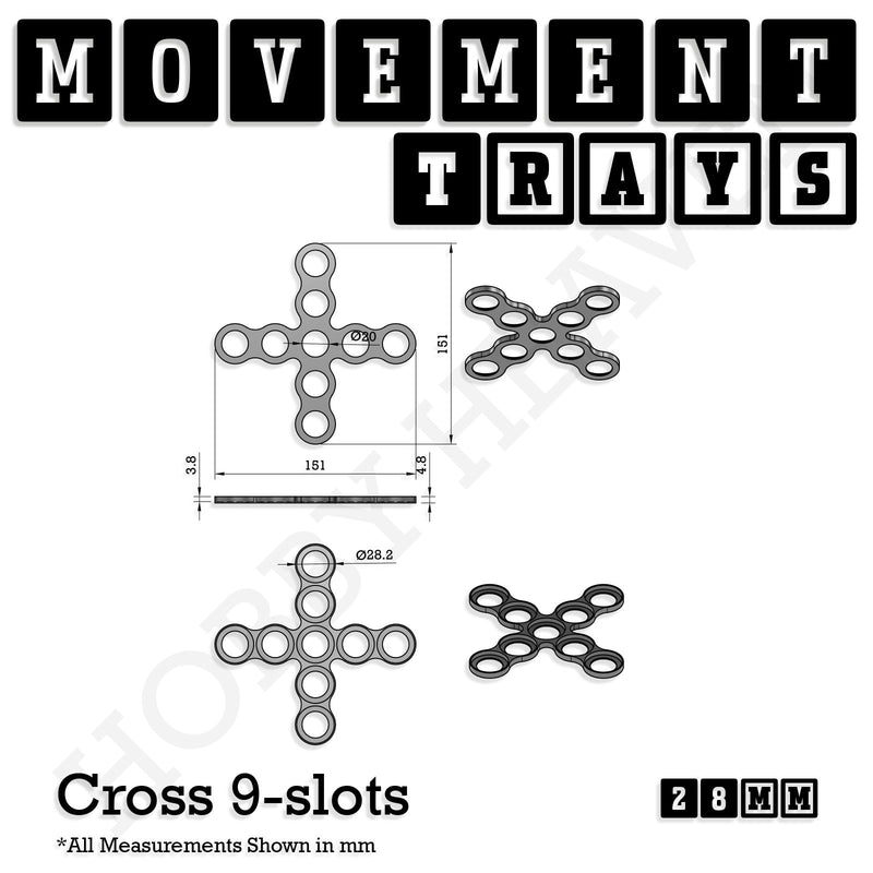 28mm Movement Trays for Tabletop Games | Wargaming | Full Range - Only-Games