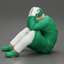 Thoughtful Surgeon Sitting In A Operating Room With His Hand On Head - Only-Games