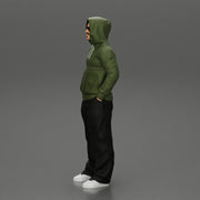 2 Gangster homie in hoodie standing with hands in pockets - Only-Games