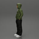 2 Gangster homie in hoodie standing with hands in pockets - Only-Games