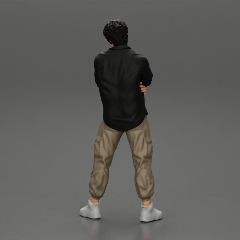 Asian gangster homie standing crossed hands - Only-Games