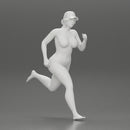 Naked woman running in cap - Only-Games