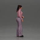 Chola girl with pigtails standing in jacket and flared pants - Only-Games
