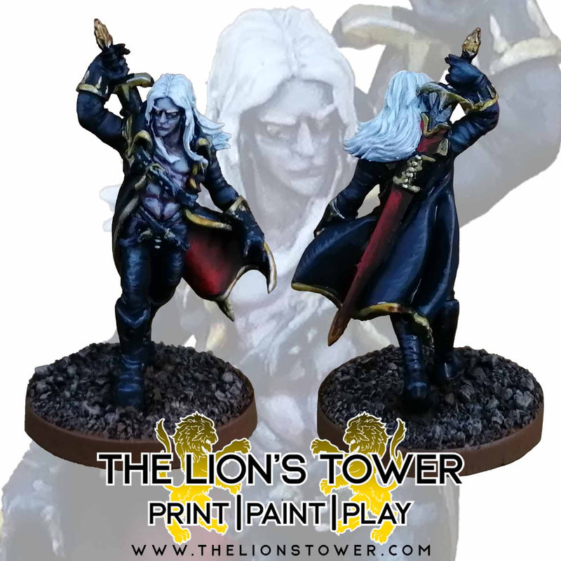 Vampire Lord Alucard - 32mm scale miniature - Only-Games