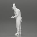 butcher standing while holding a cleaver and cutting something - Only-Games