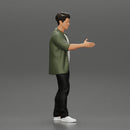 man standing in an open shirt extending his hand for a handshake - Only-Games