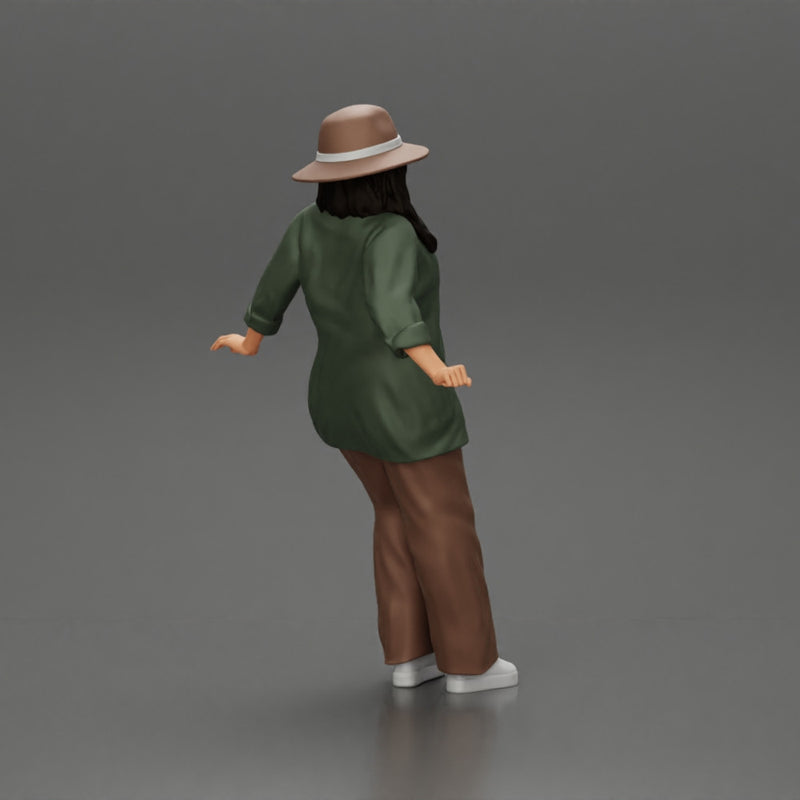 lowrider chola girl is leaning against the car, wearing a hat and long open shirt with - Only-Games