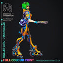 Roller Girl - 75mm scale Cyberpunk model - Only-Games