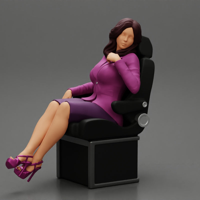 2 Businesswoman Sitting On Private Plane - Only-Games