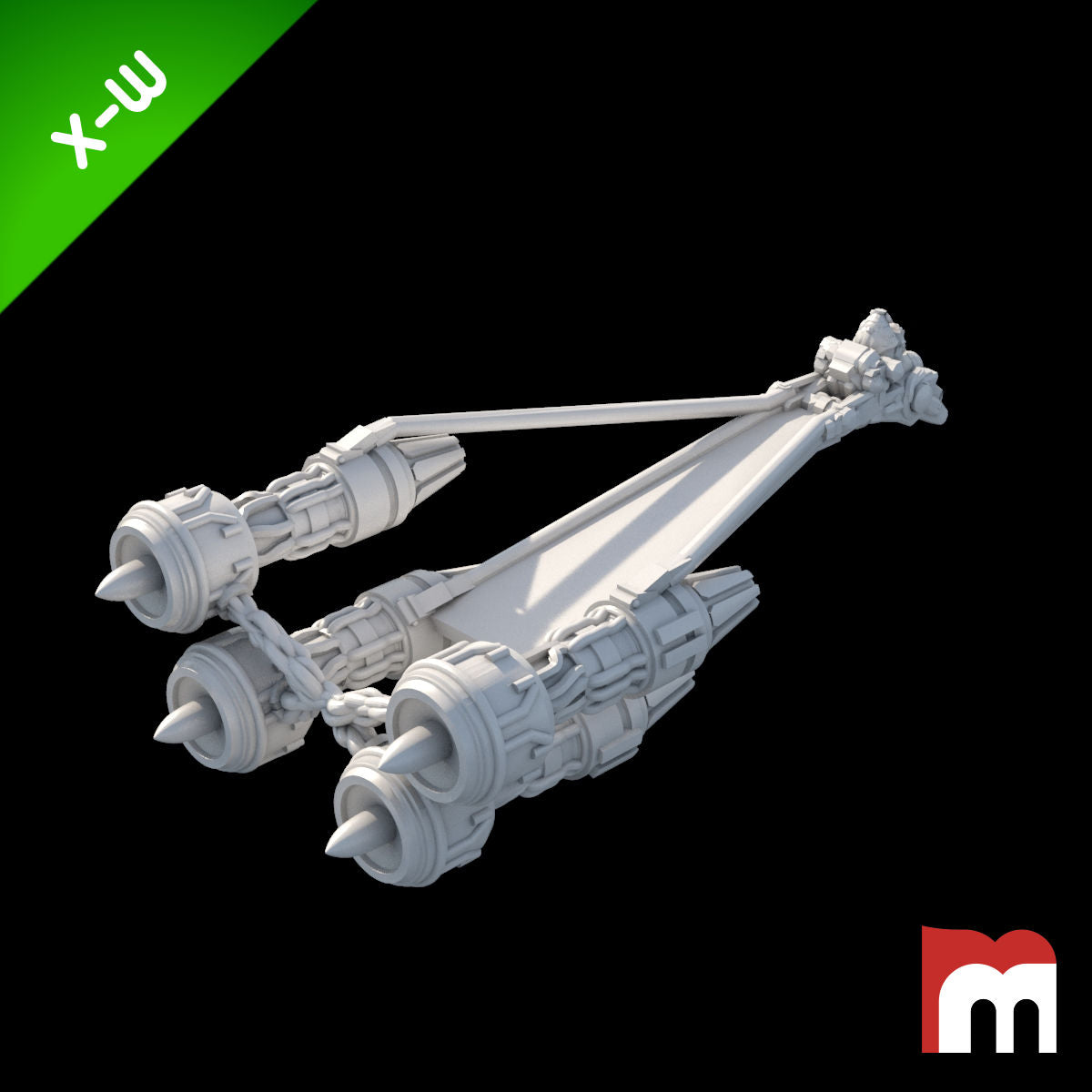 (XW) Podracer Ben Quadrinaros - Mel Miniatures - Miniatures by Only ...