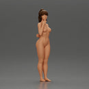 Naked woman standing hand resting on her back - Only-Games