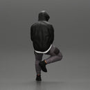 Man in a hooded sweatshirt and cap leaning on the car - Only-Games