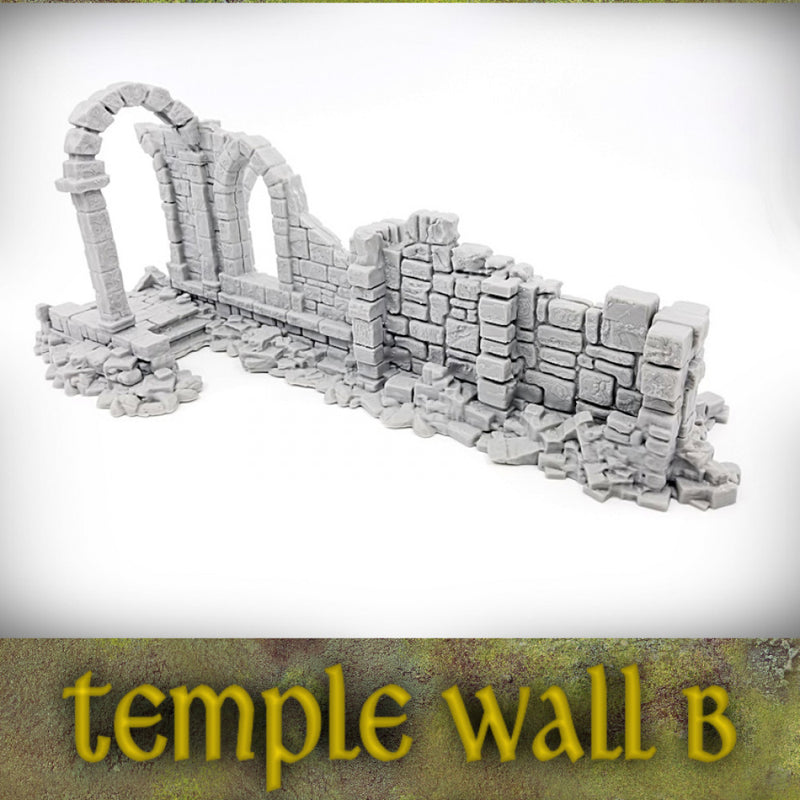 Ruined Temple Wall B: Ancient Ruins Terrain Set - Only-Games