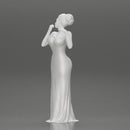 Fashion girl in a wedding dress robe posing - Only-Games