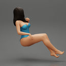 Sexy Woman in swimsuit Sitting - Only-Games