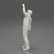 young man in a shirt and pants dancing - Only-Games