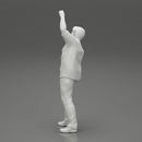 young man in a shirt and pants dancing - Only-Games