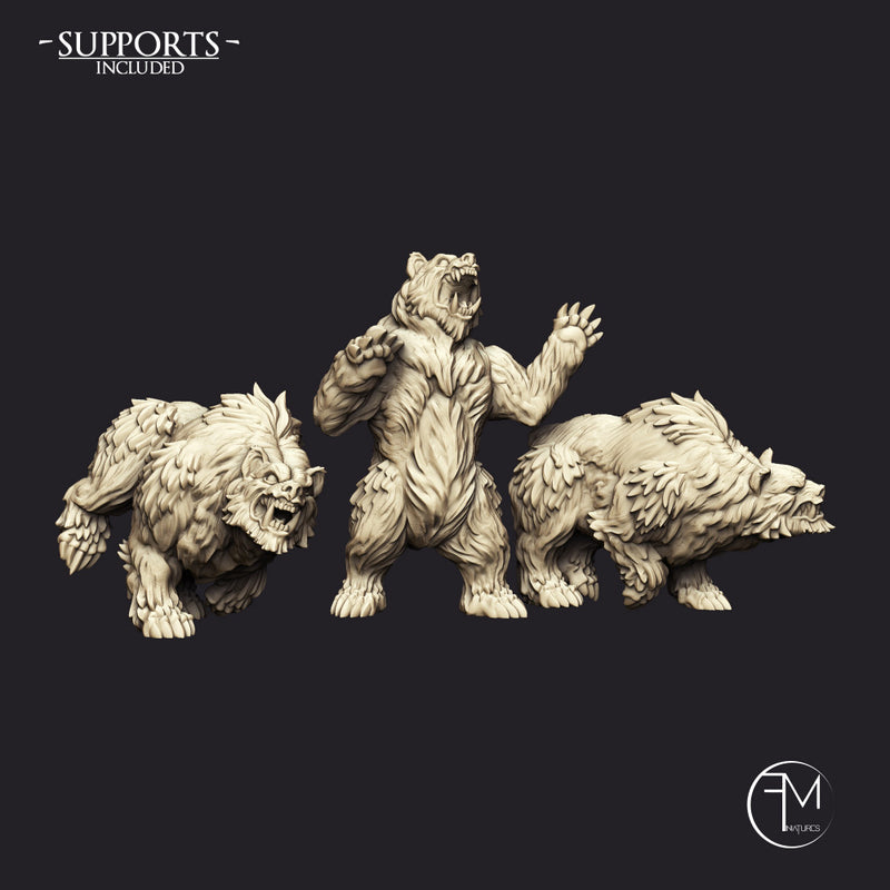 Giant Bears - 3 Units (AMAZONS! Kickstarter) - Only-Games