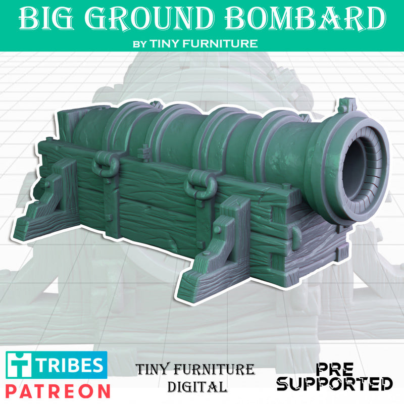 Big Ground Bombard (Medieval Artillery)