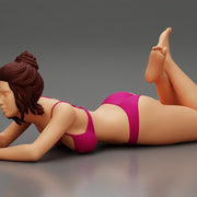 Sexy Young Girl In Bikini Lying On The Sand At The Beach - Only-Games