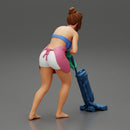 housewife makes home cleaning with a vacuum cleaner - Only-Games