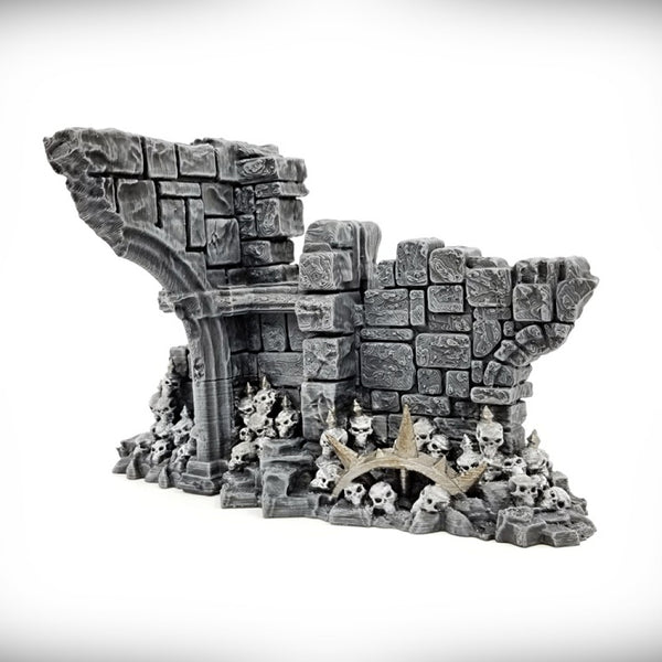 Grand Arch - Half Arch Doorway: Ancient Ruins GRIMDARK Terrain Set - Only-Games