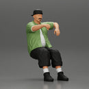 gangster homie in cap backwards with arm on window driving the car - Only-Games