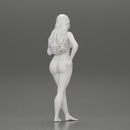 Naked woman with long hair posing - Only-Games