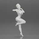 Sexy girl in mini dress and heels Leaning Against wall - Only-Games