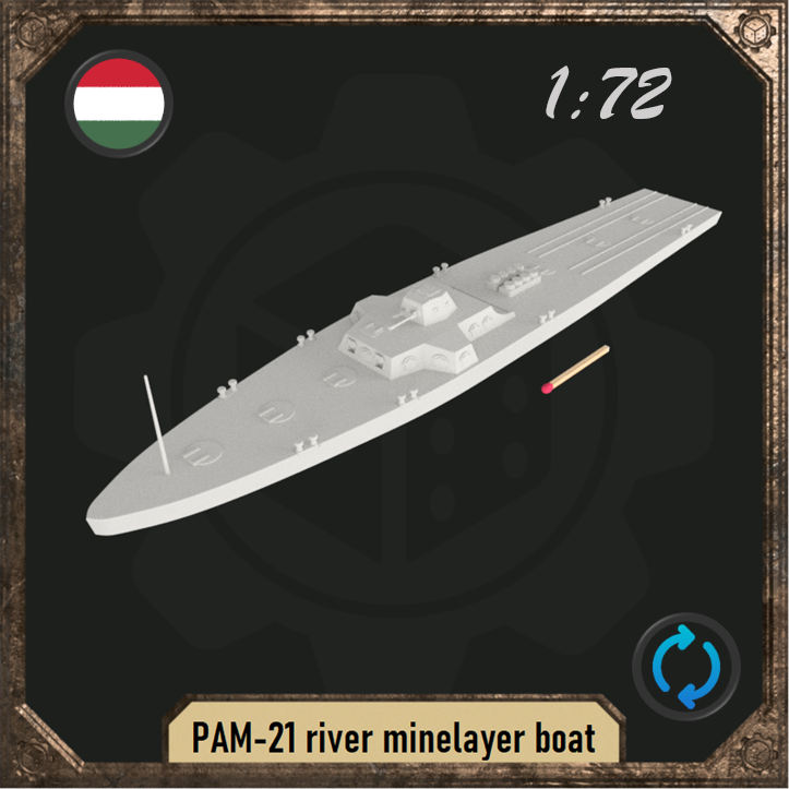 1/72 PAM-21 river minelayer boat