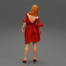 Cute Woman Fashion Model In Gorgeous Dress Posing - Only-Games
