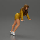 Stylish Woman in long shirt Striking a Dynamic Pose - Only-Games