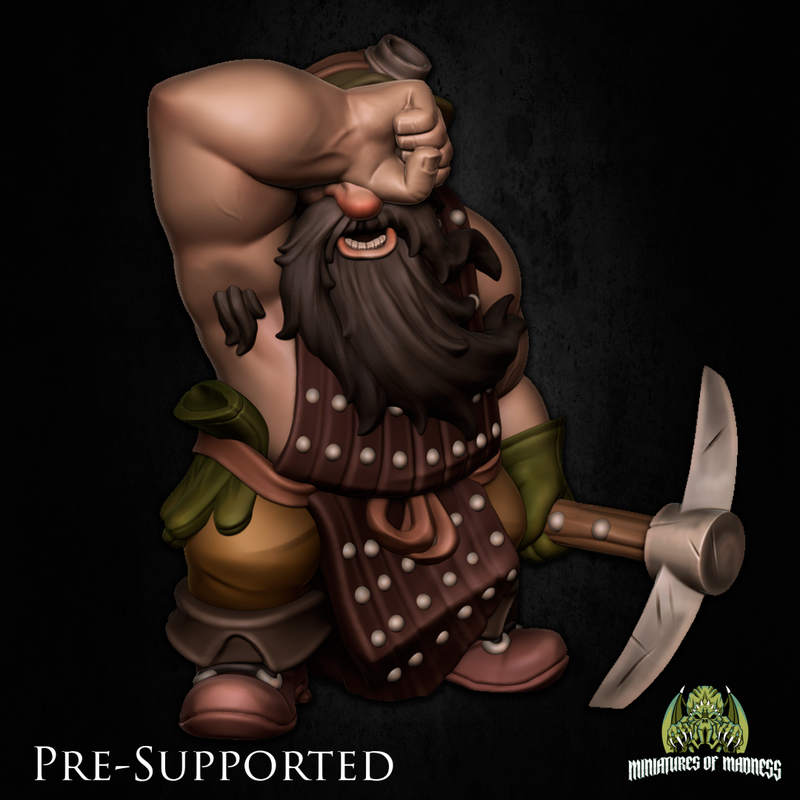 Dovolir Smeltpike  [PRE-COLORED] Dwarf Miner - Only-Games