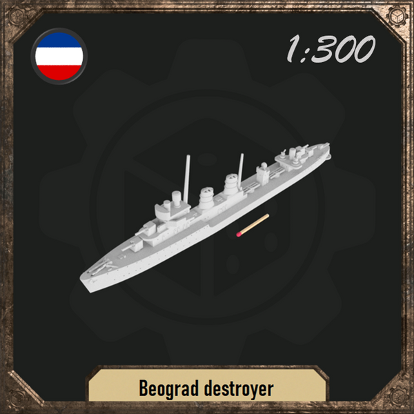 1/300 Beograd destroyer