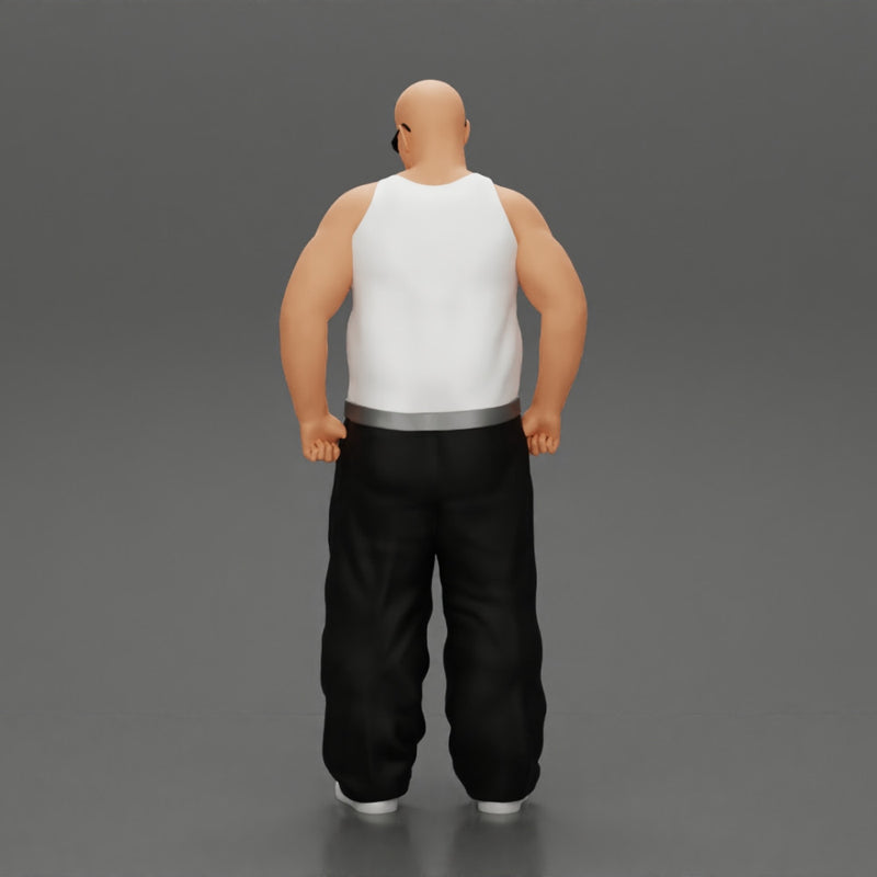 fat gangster standing with sunglasses - Only-Games
