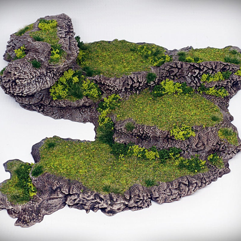 Stepped Spiral Outcropping: Dynamic Hills Terrain Set - Only-Games