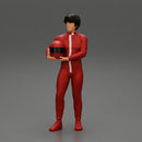 motorbiker holding his helmet with both hands - Only-Games