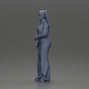 Chola girl with pigtails standing in jacket and flared pants - Only-Games