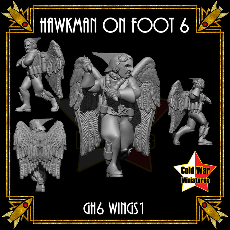 Hawkman on Foot 6 (wings) - Only-Games