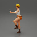 Young girl in helmet mechanic climbing - Only-Games