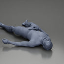 Defeated fighter lying on the floor after the battle - Only-Games